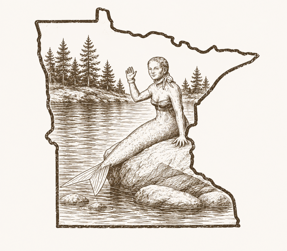 Rustic Home Base Albert Lea Tee